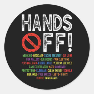 Sticker Rond Manifestation contre la sécurité sociale contre sa