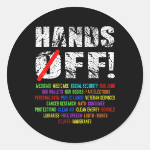 Sticker Rond Manifestation contre la sécurité sociale contre sa