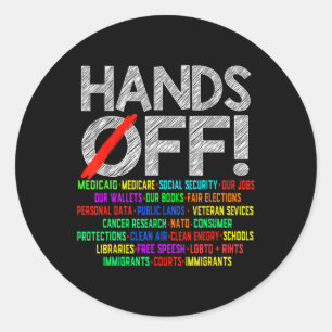 Sticker Rond Manifestation De Sécurité Sociale Et Medicare Pro
