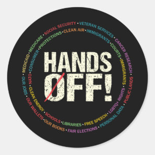 Sticker Rond Manifestation De Sécurité Sociale Et Medicare Pro