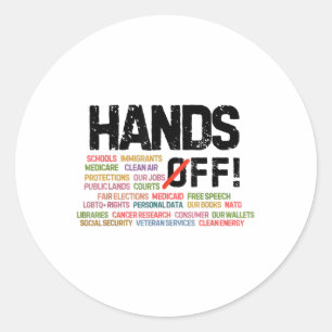 Sticker Rond Manifestation De Sécurité Sociale Et Medicare Pro