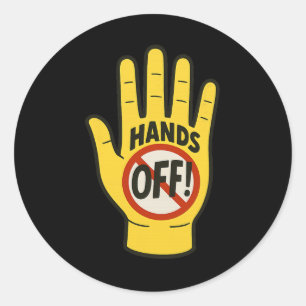 Sticker Rond Manifestation du 5 avril contre Trump