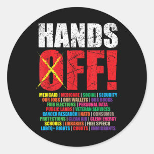 Sticker Rond Manifestation militante de 2025