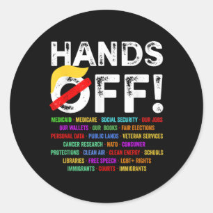 Sticker Rond Manifestation samedi 5 avril Hommes Femmes