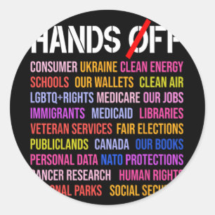 Sticker Rond Manifestation samedi 5 avril Hommes Femmes 1