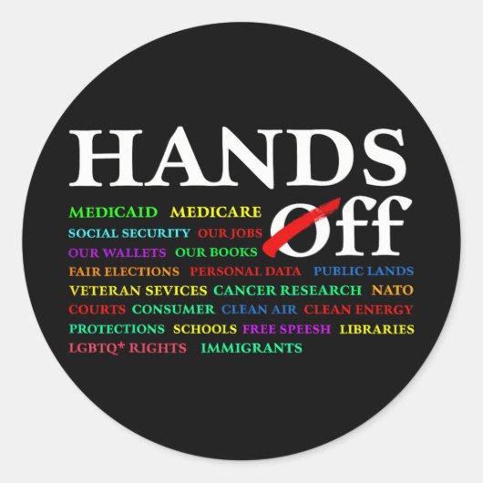 Sticker Rond Manifestation samedi 5 avril Hommes Femmes 7 (Devant)