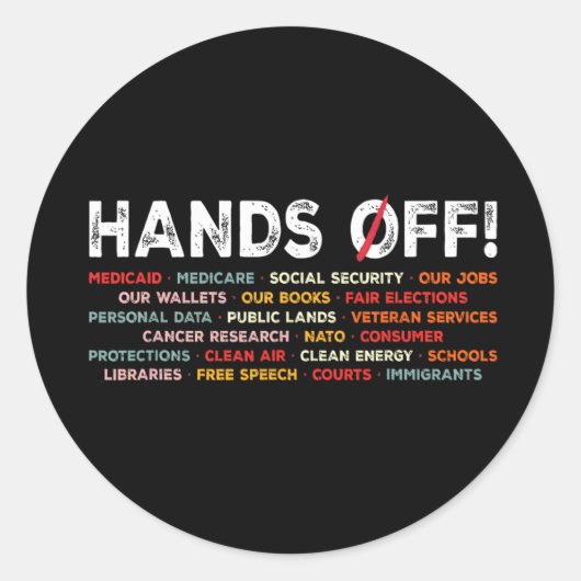 Sticker Rond Manifestation Vintage (Devant)