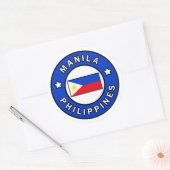 Sticker Rond Manille Philippines (Enveloppe)