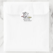 Sticker Rond Manipulation du stress (Sac)
