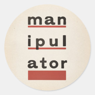 Sticker Rond manipulATOR