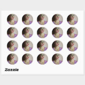 Sticker Rond mannequin riant (Feuille)