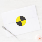 Sticker Rond mannequins de test de crash, r&d (Enveloppe)