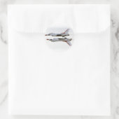 Sticker Rond Manoeuvre Thunderbirds - Miroir (Sac)