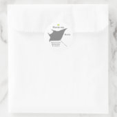 Sticker Rond Manta ray g5 (Sac)
