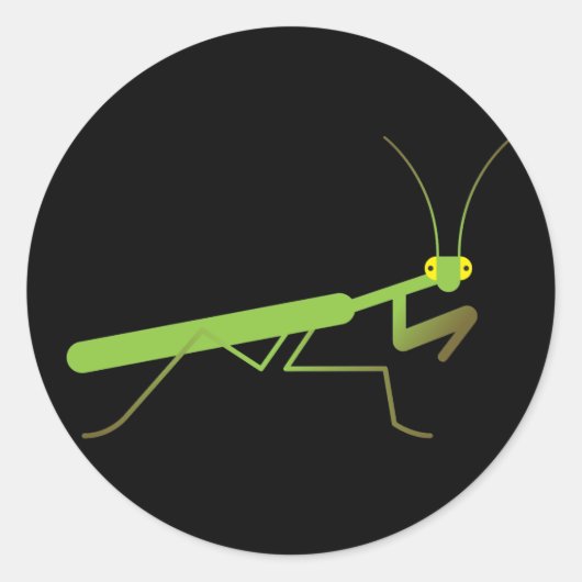 Sticker Rond Mante priante (Devant)