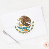 Sticker Rond Manteau d'armes mexicain (Enveloppe)