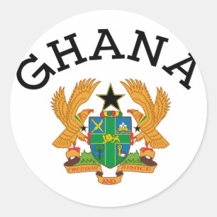 Sticker Rond Manteau d'armoiries du Ghana