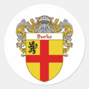 Sticker Rond Manteau de Burke des bras (enveloppés)