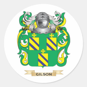 Sticker Rond Manteau de Gilson des bras (crête de famille)