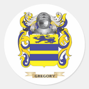 Sticker Rond Manteau de Gregory des bras (crête de famille)