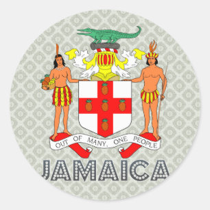 Sticker Rond Manteau de la Jamaïque des bras