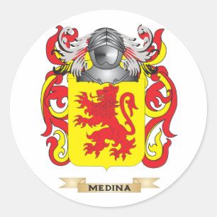 Sticker Rond Manteau de la Médina des bras (crête de famille)