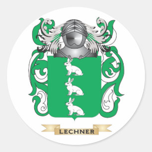 Sticker Rond Manteau de Lechner des bras (crête de famille)