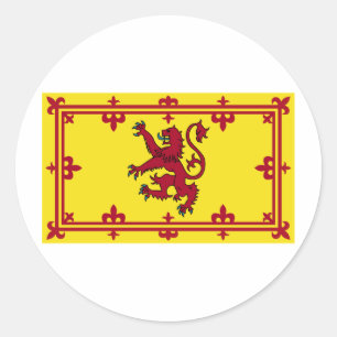 Sticker Rond Manteau de l'Ecosse des bras