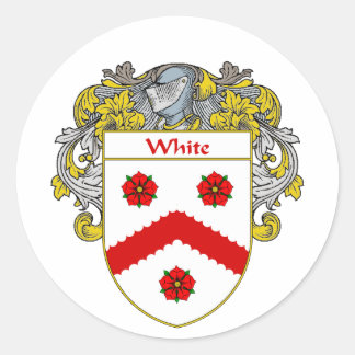Sticker Rond Manteau des bras blanc (enveloppés)