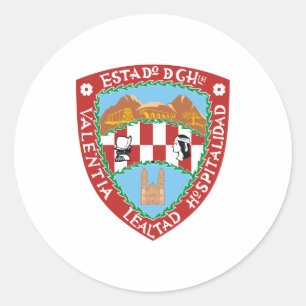 Sticker Rond Manteau des bras officiel du symbole du Mexique de