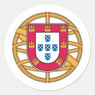 Sticker Rond Manteau des bras portugais