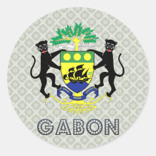 Sticker Rond Manteau du Gabon des bras