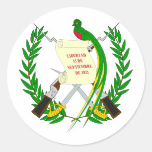 Sticker Rond Manteau du Guatemala des bras