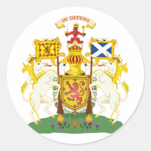 Sticker Rond Manteau officiel de l'Ecosse de symbole