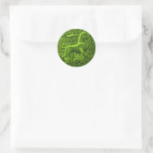 Sticker Rond manticore en vert (Sac)
