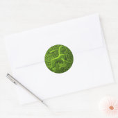 Sticker Rond manticore en vert (Enveloppe)