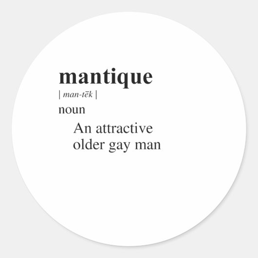 STICKER ROND MANTIQUE (Devant)