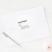 STICKER ROND MANTIQUE (Enveloppe)
