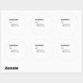 STICKER ROND MANTIQUE (Feuille)