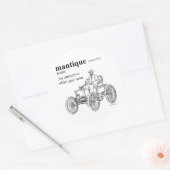 STICKER ROND MANTIQUE (Enveloppe)