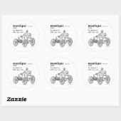 STICKER ROND MANTIQUE (Feuille)