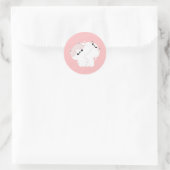 Sticker Rond Manx Cat Couple (Sac)