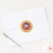 STICKER ROND MAO TZE TUNG (Enveloppe)
