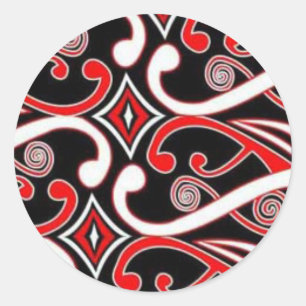 Sticker Rond maori