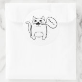 Sticker Rond Maow Cat (Sac)