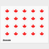 Sticker Rond Maple Leaf RedTransp Le MUSÉE Zazzle Cadeaux (Feuille)