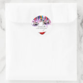 Sticker Rond Maquillage Artiste Lash Extension Beauté Holograph (Sac)