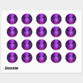 Sticker Rond Maquillage Artiste Lashes Produit Violet rouge (Feuille)