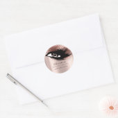 Sticker Rond Maquillage Artiste Parties scintillant Eyelashes B (Enveloppe)