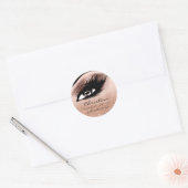 Sticker Rond Maquillage Artiste Parties scintillant Eyelashes R (Enveloppe)